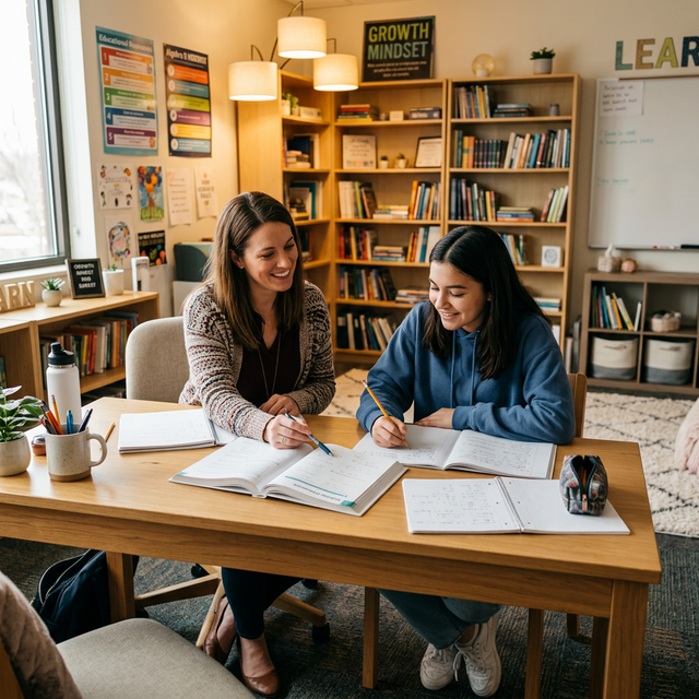 Symbolbild Nachhilfe, mit künstlicher Intelligenz erstellt.
